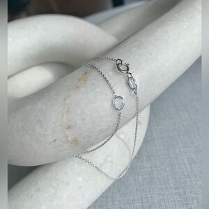 “C” Sterling Silver MAYA BRENNER ASYMMETRICAL INITIAL NECKLACE by Mark & Graham